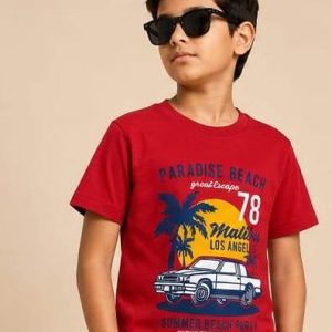 RED SUNSET DRIVE UNISEX T-SHIRT